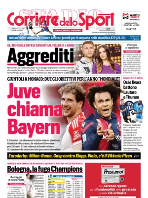 Prima pagina Corriere dello Sport (16 marzo 2024)