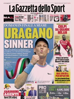 Prima pagina La Gazzetta dello Sport (30 marzo 2024)