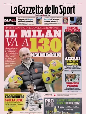 Prima pagina La Gazzetta dello Sport (26 marzo 2024)