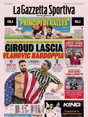 Prima pagina La Gazzetta dello Sport (17 marzo 2024)