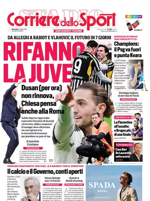Prima pagina Corriere dello Sport (8 maggio 2024)