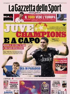 Prima pagina La Gazzetta dello Sport (13 maggio 2024)