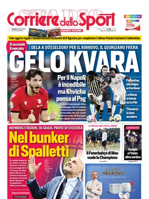 Prima pagina Corriere dello Sport (28 giugno 2024)