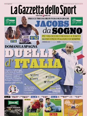 Prima pagina La Gazzetta dello Sport (19 giugno 2024)