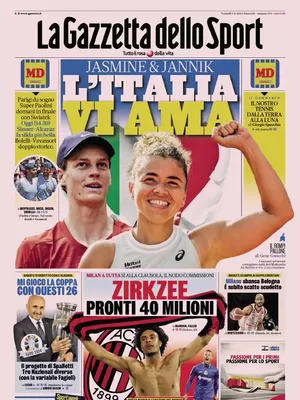 Prima pagina La Gazzetta dello Sport (7 giugno 2024)