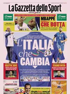 Prima pagina La Gazzetta dello Sport (18 giugno 2024)