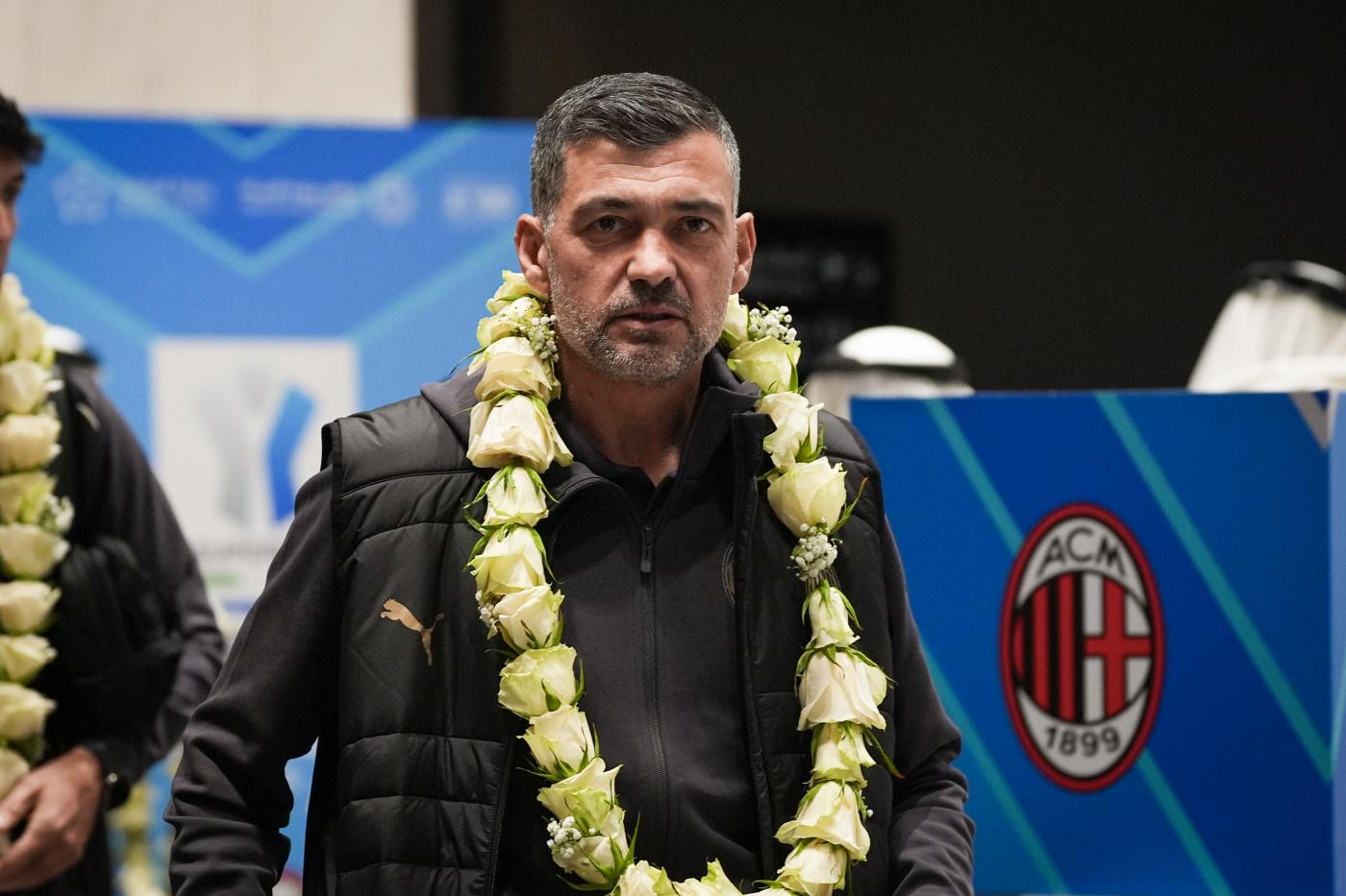 Sergio Conceicao conferenza stampa Juventus Milan Supercoppa Italiana