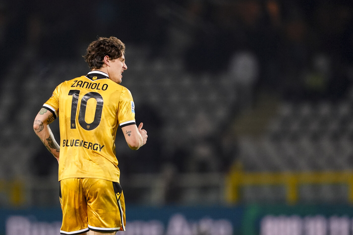 Nicolò Zaniolo in campo con la maglia dell'Udinese Rossonerisiamonoi.it