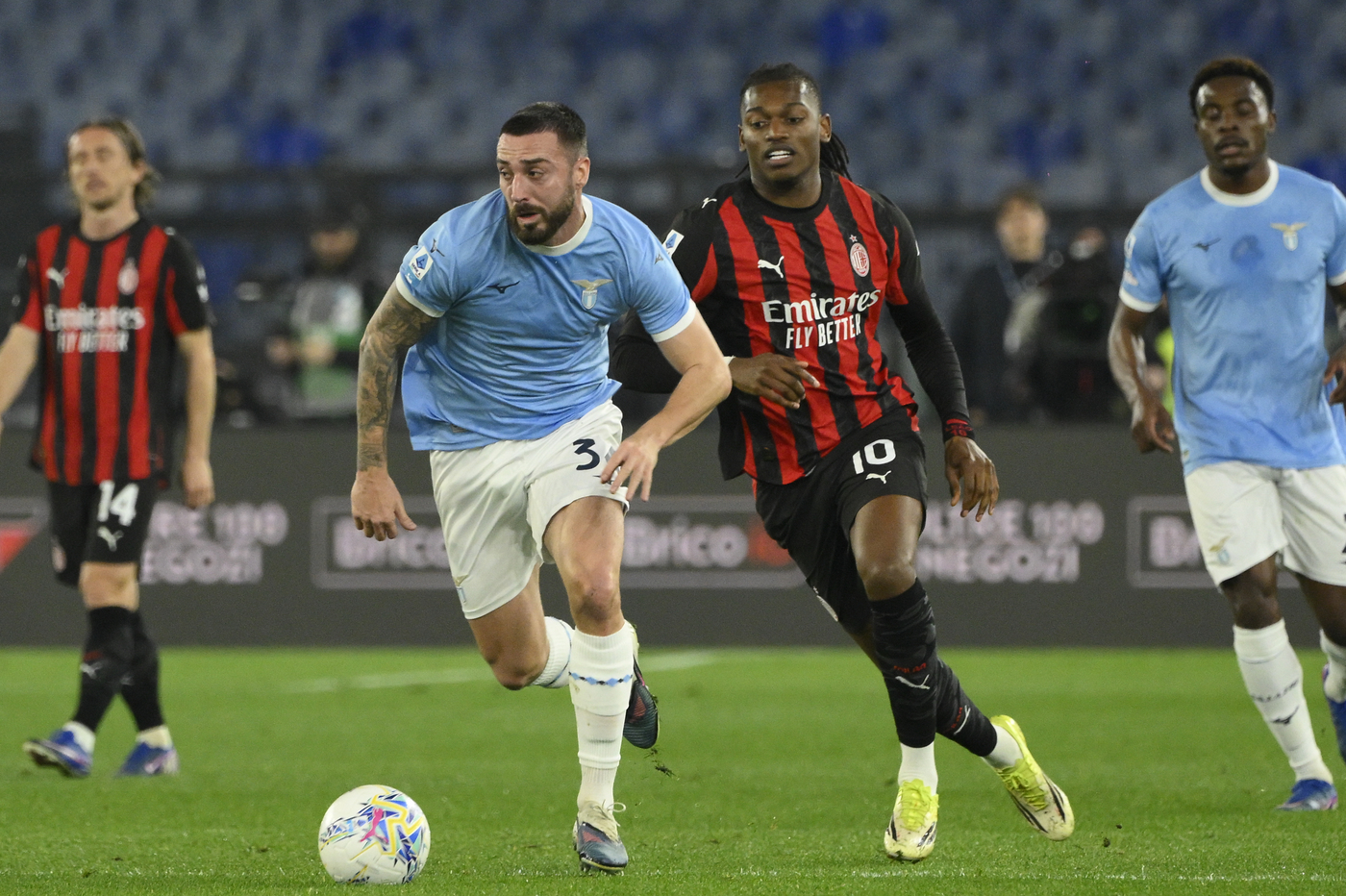 Lazio Milan Tabellino Leao vs Gila durante Lazio-Milan Rossonerisiamonoi.it