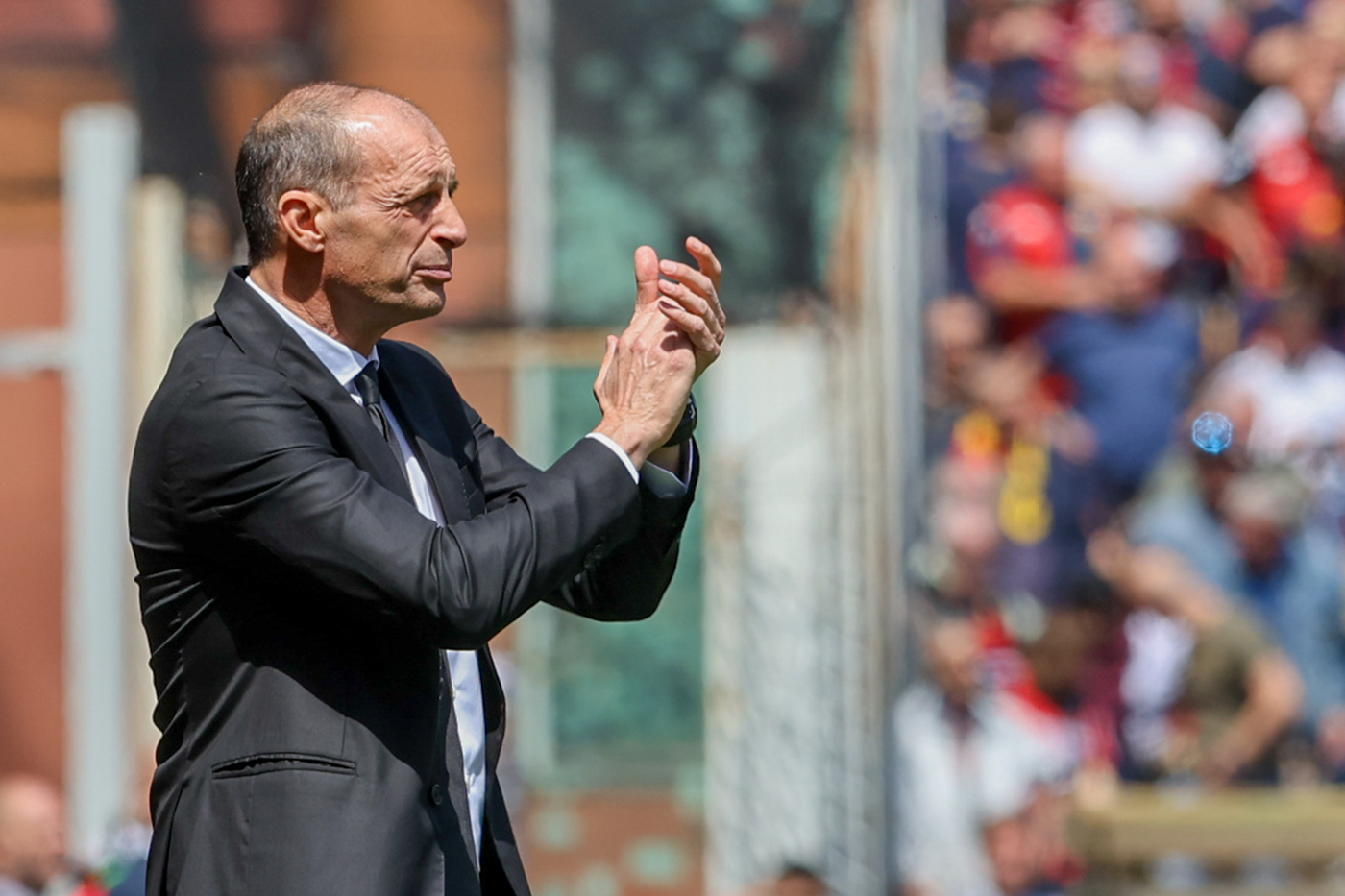 Il tecnico del Milan Massimiliano Allegri al Ferraris durante la gara col Genoa Rossonerisiamonoi.it